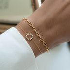 Handmade Chain Bracelet , Minimalist Bracelet, Dainty Bracelet, Gift for Her, Gold Bracelet, Sterling Silver