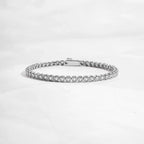 Handmade Tennis Bracelet, Gold Tennis Bracelet, Cubic Zirconia Tennis Bracelet, Dainty Bracelet, Diamond Bracelet, Gift for Her, Bracelet