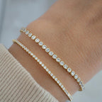Tennis Bracelet, Gold Tennis Bracelet, Cubic Zirconia Tennis Bracelet, Dainty Bracelet, Diamond Bracelet, Gift for Her