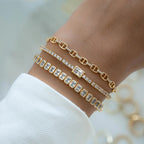 Handmade Chain Bracelet , Minimalist Bracelet, Dainty Bracelet, Gift for Her, Gold Bracelet, Sterling Silver