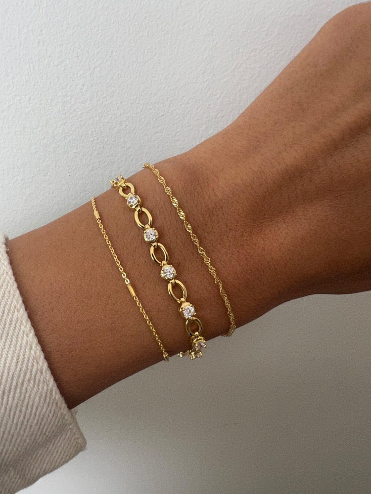 Two Delicate Bracelets Set, Dainty Bracelet Set, Two Minimalist Bracelets, Delicate Bracelet, Gift for her, Gold