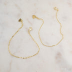 Two Delicate Bracelets Set, Dainty Bracelet Set, Two Minimalist Bracelets, Delicate Bracelet, Gift for her, Gold