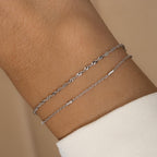 Two Delicate Bracelets Set, Dainty Bracelet Set, Two Minimalist Bracelets, Delicate Bracelet, Gift for her, Gold