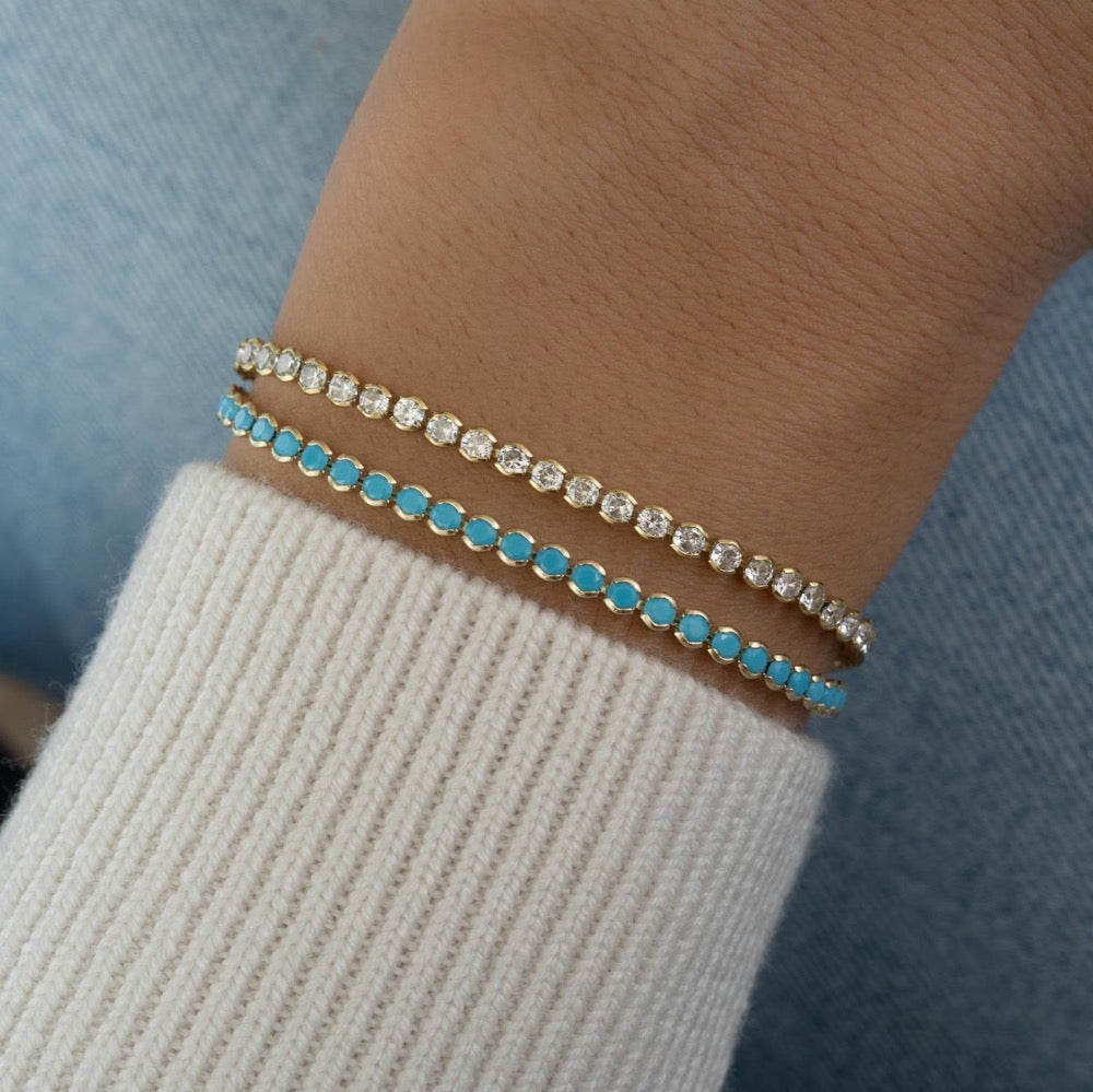 Tennis Bracelet, Gold Tennis Bracelet, Cubic Zirconia Tennis Bracelet, Dainty Bracelet, Diamond Bracelet, Gift for Her