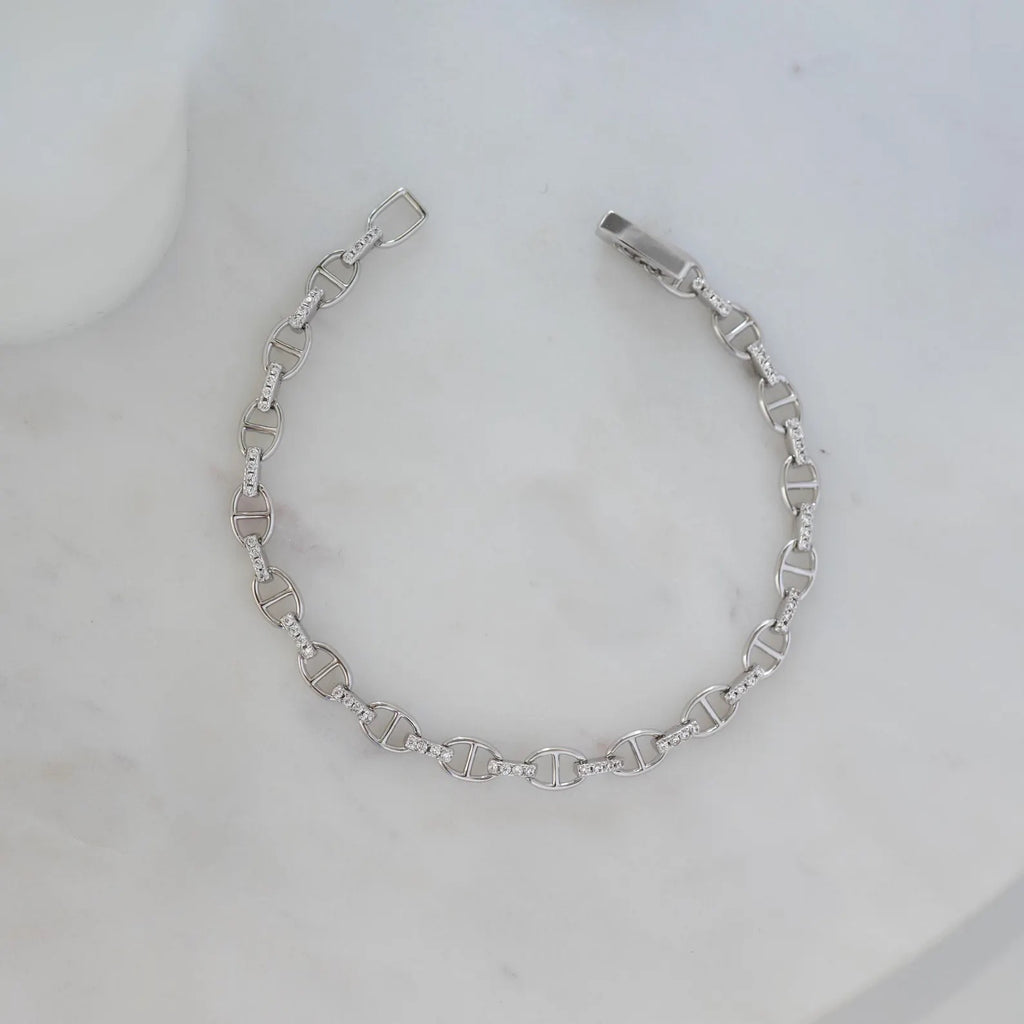 Handmade Chain Bracelet , Minimalist Bracelet, Dainty Bracelet, Gift for Her, Gold Bracelet, Sterling Silver